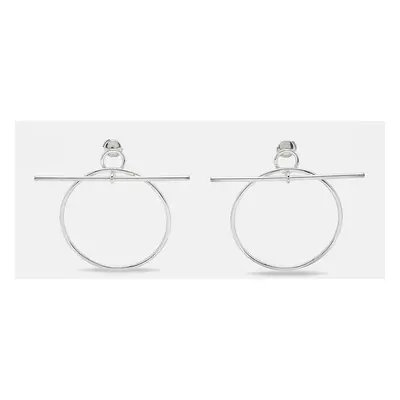 Hermes Loop Sterling Silver Earrings