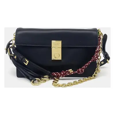 Prada Black Leather Sound Shoulder Bag