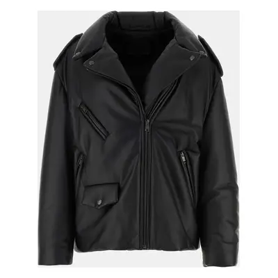 Prada Black Leather Padded Jacket IT