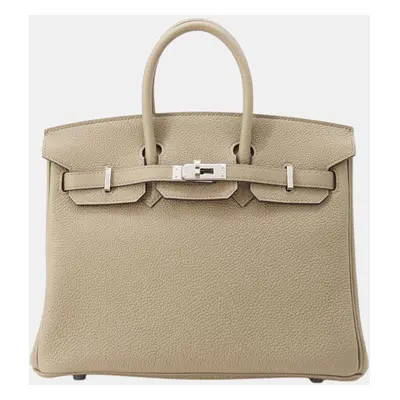 Hermes Beige Marfa Togo Leather Birkin Tote Bag