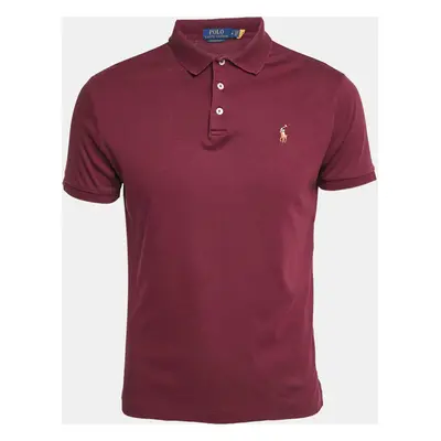 Polo Ralph Lauren Burgundy Cotton Jersey Polo T-Shirt