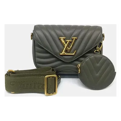 Louis Vuitton Green Leather New Wave Multi Pochette bag