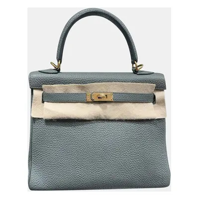 Hermes Almond Green Togo Leather Kelly bag