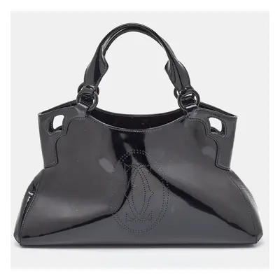 Cartier Black Patent Leather Small Marcello De Cartier Bag