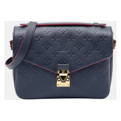 Louis Vuitton Navy Blue Monogram Empreinte Pochette Metis