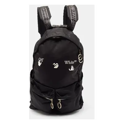 Off-White Black Nylon Logo Backpack