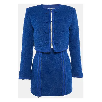 ROTATE BIRGER CHRISTENSEN Blue Tweed Lina Jacket and Skirt Set M/S