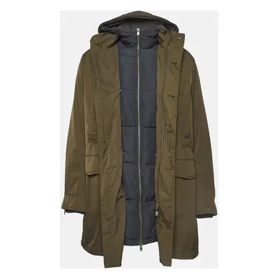 Zadig & Voltaire Green Synthetic Detachable Lining Bob Parka Jacket