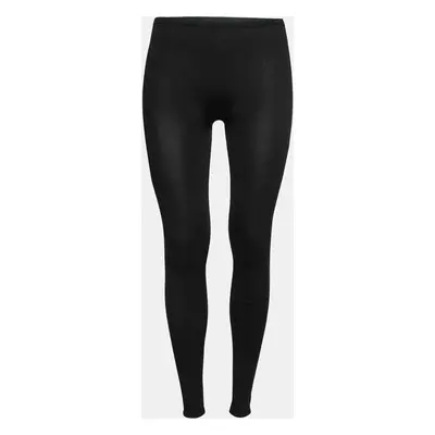 Valentino Black Stretch Jersey Leggings