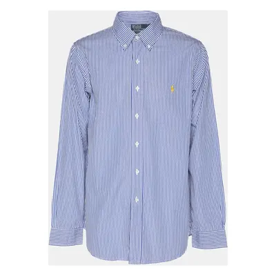 Polo Ralph Lauren Blue/White Striped Cotton Button Front Shirt