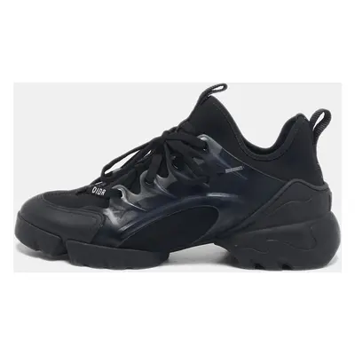 Dior Black Rubber and Neoprene D-Connect Sneakers Size 37.5