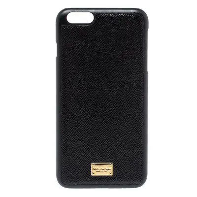 Dolce & Gabbana Black Leather iPhone 7/8 Plus Case