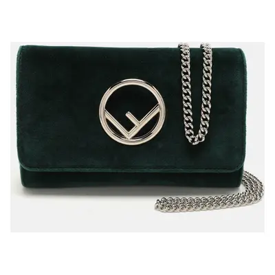 Fendi Green Velvet F is Fendi Wallet On Chain