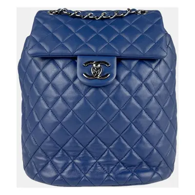 Chanel Navy Blue Lambskin Urban Spririt Backpack