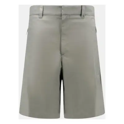 Dior Grey Cotton Blend Bermuda Shorts