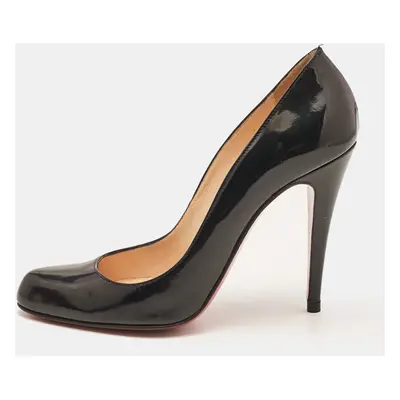 Christian Louboutin Black Patent Leather Decollete Pumps Size