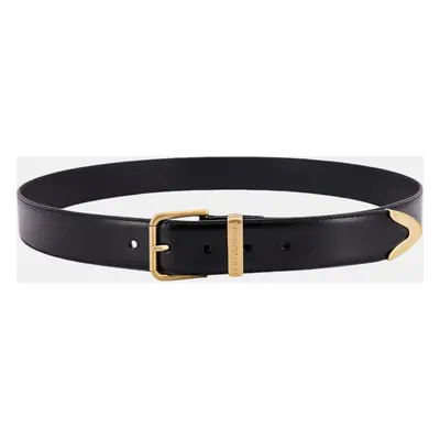 Dolce & Gabbana Black Leather Buckle Belt