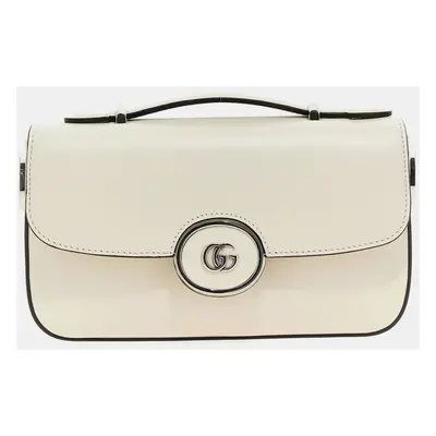 Gucci White Petite GG Shoulder Bag