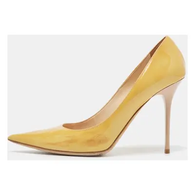 Jimmy Choo Yellow Patent Leather Abel Pumps Size