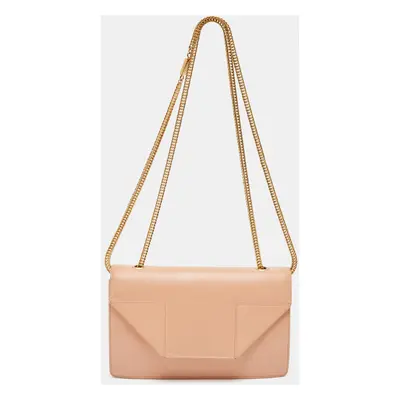 Saint Laurent Peach Leather Betty Flap Bag