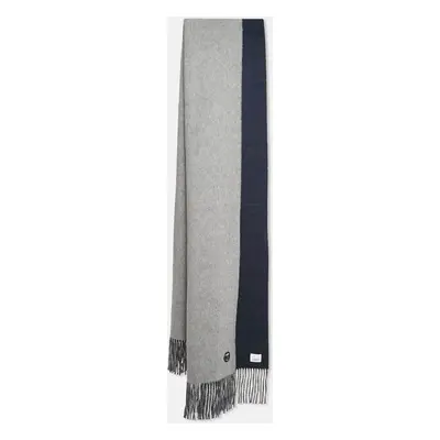 Burberry Grey/Blue Brushed Cashmere Reversible Scarf