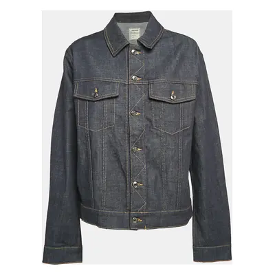 Zadig & Voltaire Blue Denim Button Front Jacket