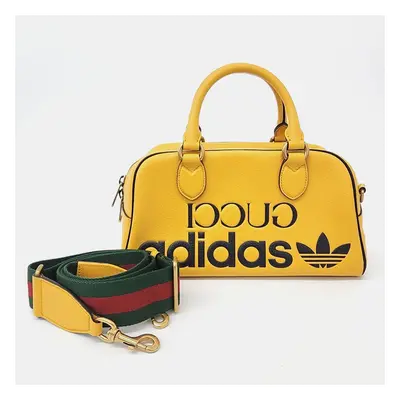 Gucci Yellow Leather X Adidas Duffel Bag