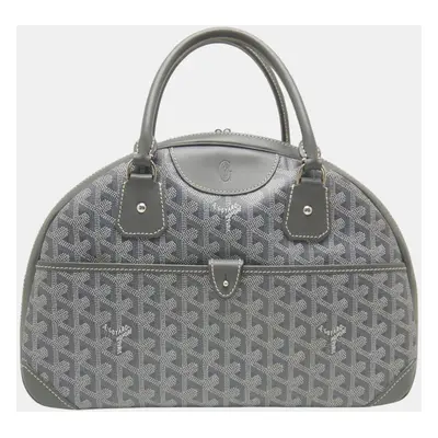 Goyard Grey Coated Canvas Saint Jeanne Mm Handbag