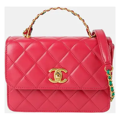 Chanel Top Handle Mini Flap Bag