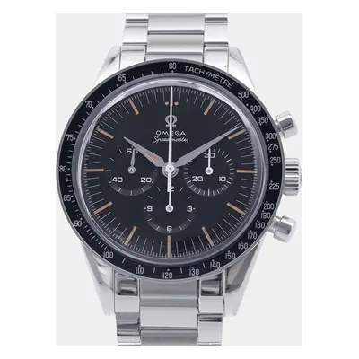 Omega Black Stainless Steel First Omega In Space Speedmaster