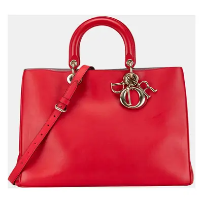 Dior Red Large Diorissimo Satchel