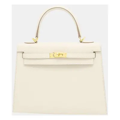 Hermes Craie Epsom Leather Kelly Tote Bag