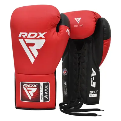 RDX PF APEX Competition/Fight Lace Up Boxing Gloves Red