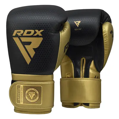 RDX L2 Mark Pro Sparring Boxing Gloves Hook and loop Black / Golden / Golden