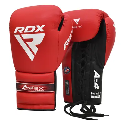 RDX APEX Lace up Training/Sparring Boxing Gloves Blue