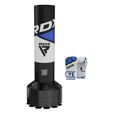 RDX R8 4ft Kids Free Standing Punch Bag With Gloves For Training & Workout Set Blue / 4ft