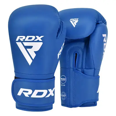 RDX IBA Boxing Gloves for Amateur Competitions Blue / Blue