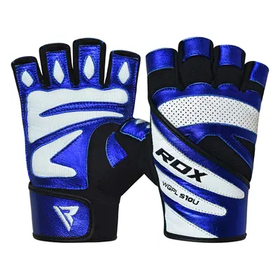 RDX S10 Concept Leather Gym Gloves / Blue