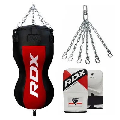 RDX BR Body Punch Bag with Mitts Unfilled / Red