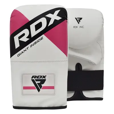 RDX F10 Boxing Bag Gloves White/Pink / Pink