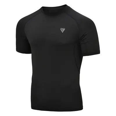 RDX T15 Short Sleeve Black Rash Guard / Black