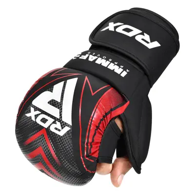 RDX IMMAF Approved Shooter Grappling Gloves Red / Red