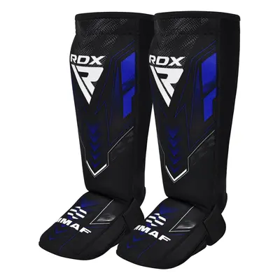 RDX IMMAF Approved Neoprene Shin Instep Guards Blue / Blue