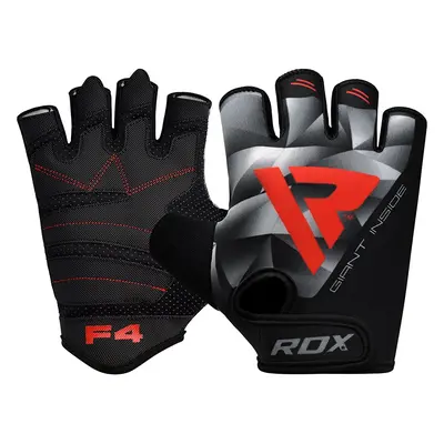 RDX F4 Fingerless Weightlifting Gloves Blue