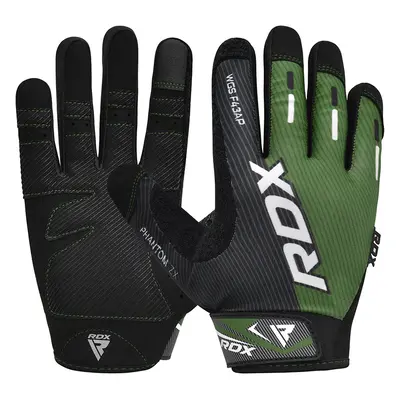 RDX F43 Full Finger Touch Screen Gym Workout Gloves / Army Green