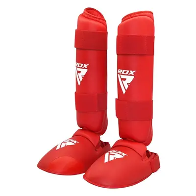 RDX X1 karate Shin Instep Guards Blue