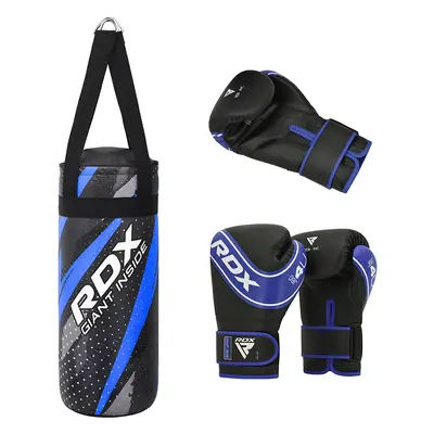 RDX J11 Kids Training Punch Bag & Boxing Gloves Set Filled / Blue