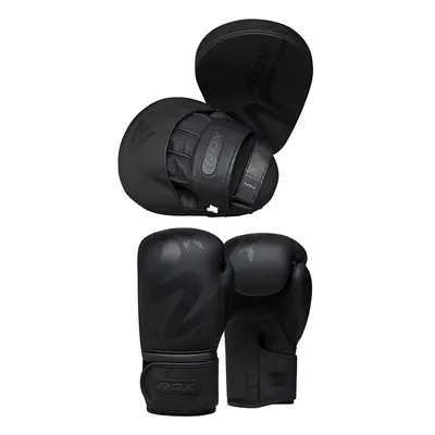 RDX F15 Noir Boxing Gloves & Pads / Black