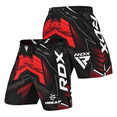 RDX IMMAF Approved MMA Fight & Training Shorts Red / Red