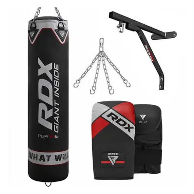 RDX X1 4ft / 5ft 4-in-1 Punch Bag with bag gloves & wall Bracket Set Filled Filled / ft